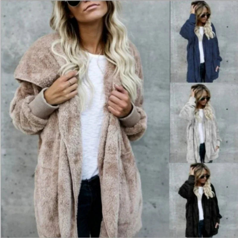 Cardigan Jacket- Double Fleece Polyester Blend & Warm Layer