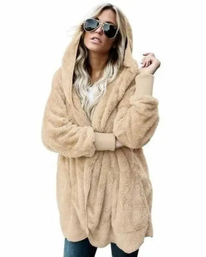 Cardigan Jacket- Double Fleece Polyester Blend & Warm Layer