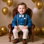 Ensemble nœud papillon et bretelles pour petit gentleman charmant