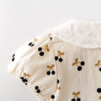 Robe barboteuse à imprimé cerises pour fille