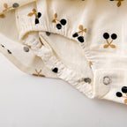 Robe barboteuse à imprimé cerises pour fille