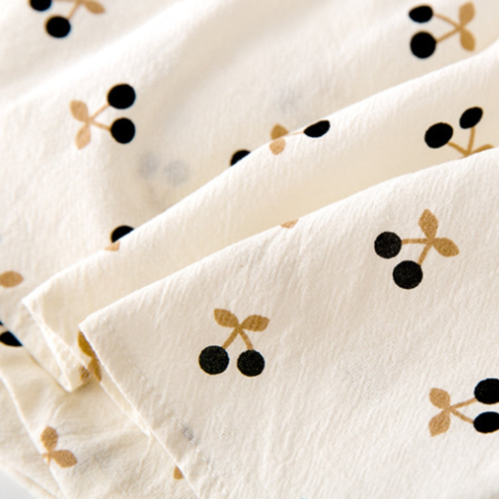 Robe barboteuse à imprimé cerises pour fille