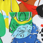 Robe adorable et colorée pour fille avec un adorable chiot