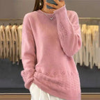 Cotton Blend Knit Pullover – Relaxed Shape & Easy Layering