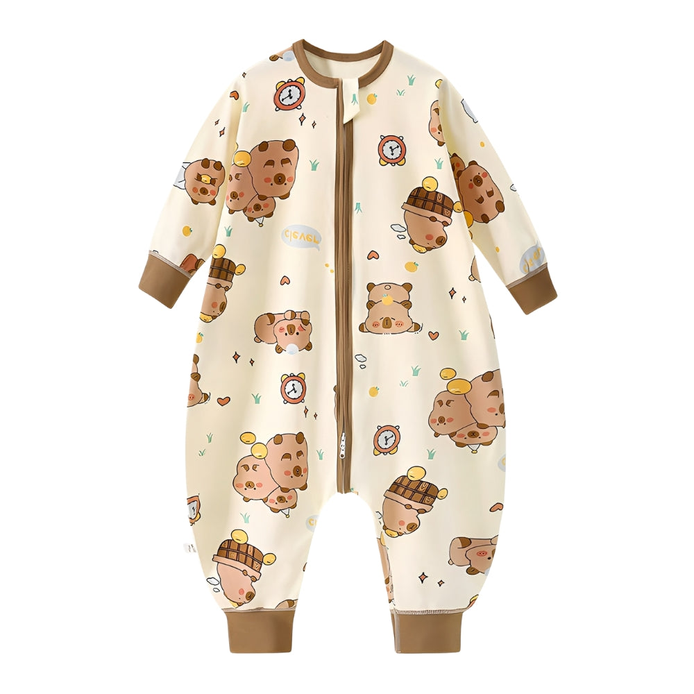 Grenouillère de nuit pour bébé à imprimé intégral adorable