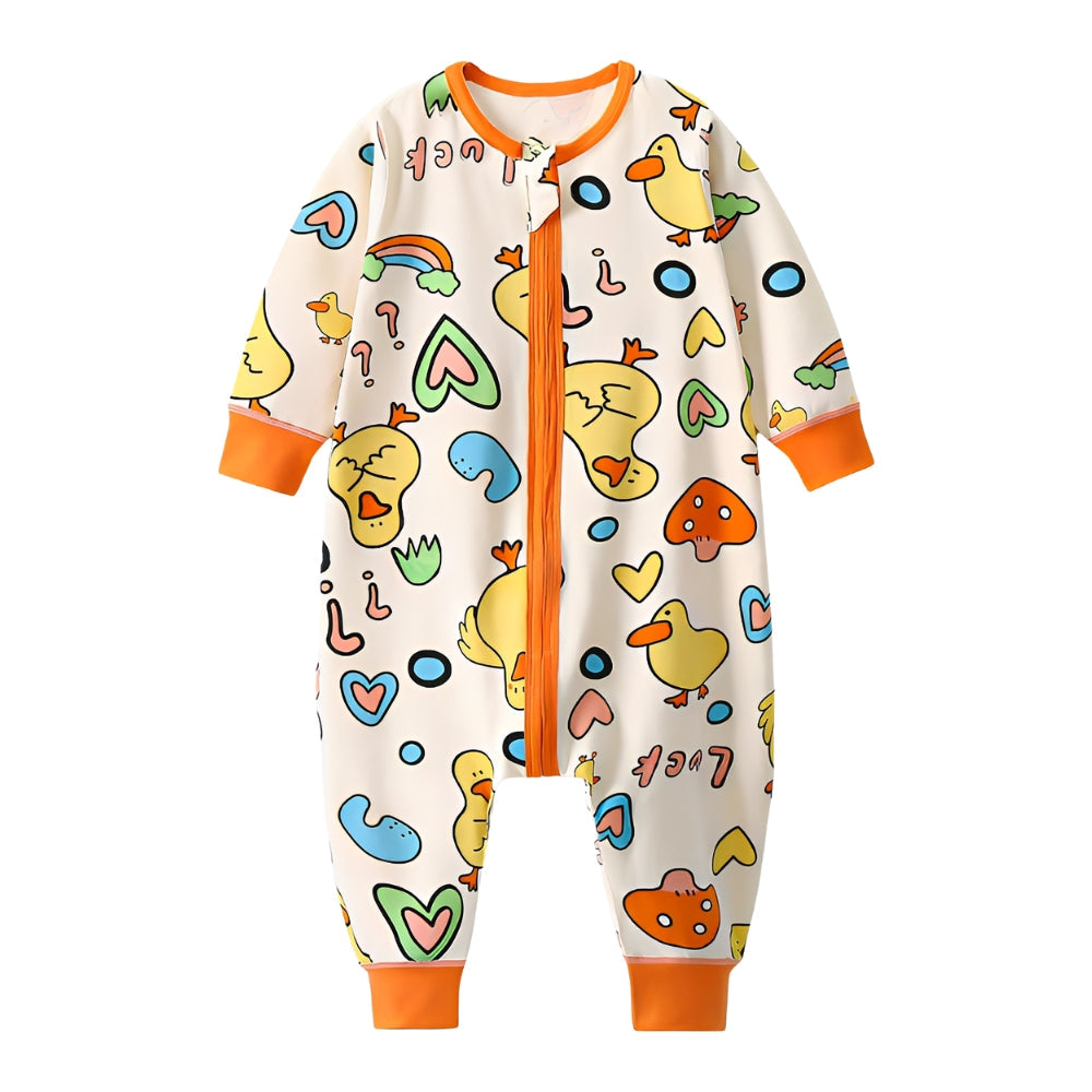 Grenouillère de nuit pour bébé à imprimé intégral adorable