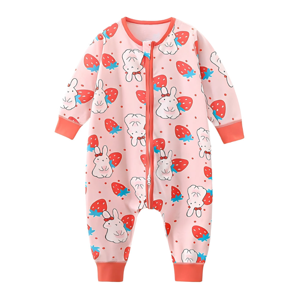 Grenouillère de nuit pour bébé à imprimé intégral adorable