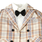 Dapper Plaid Blazer and Bow Tie Boys Set