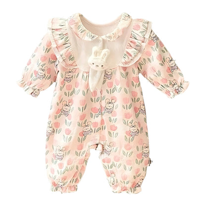 Darling Bunny & Tulip Ruffle Romper