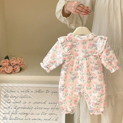 Darling Bunny & Tulip Ruffle Romper