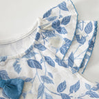 barboteuse bébé à nœud floral précieux