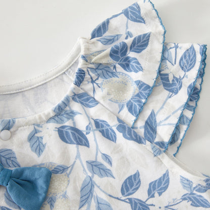 Precious Floral Bow Baby Romper