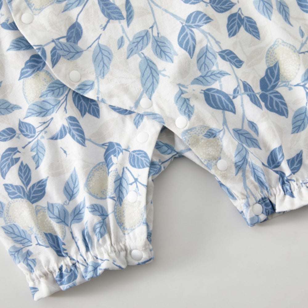 barboteuse bébé à nœud floral précieux