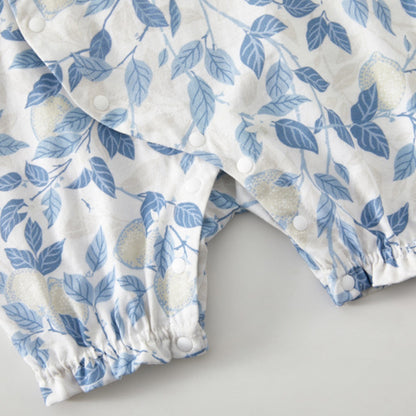 Precious Floral Bow Baby Romper