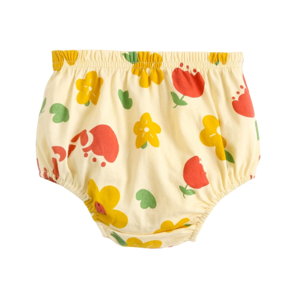 Fruit Flower Print Top and Bloomer Summer Set