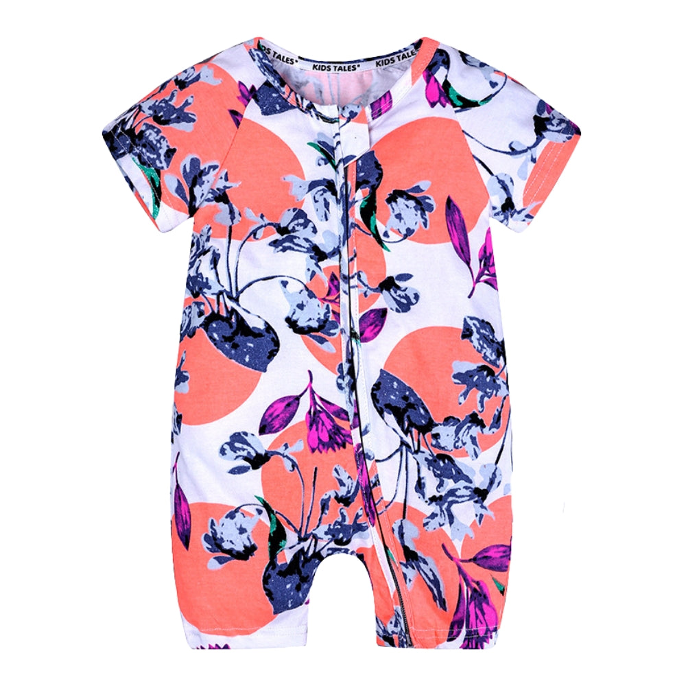 Adorable Colorful Print Baby Romper