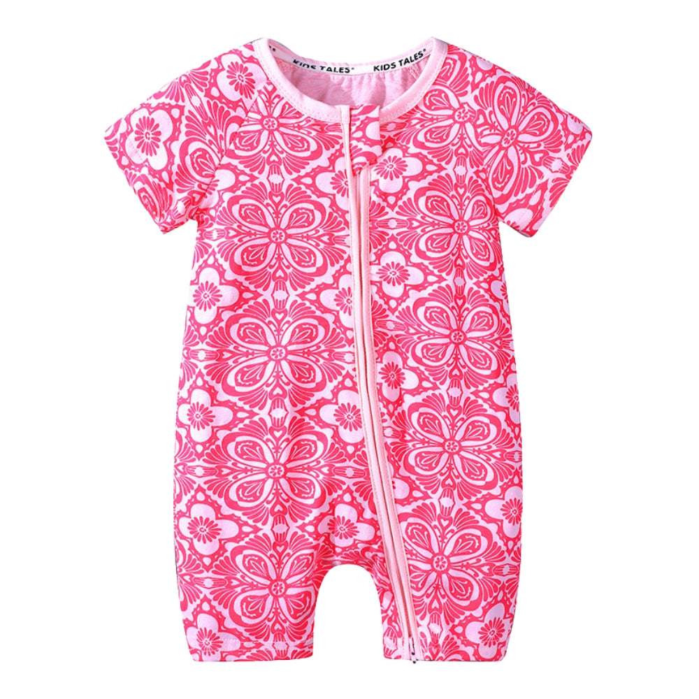 Adorable Colorful Print Baby Romper