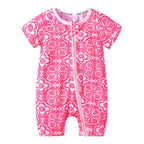 Adorable Colorful Print Baby Romper