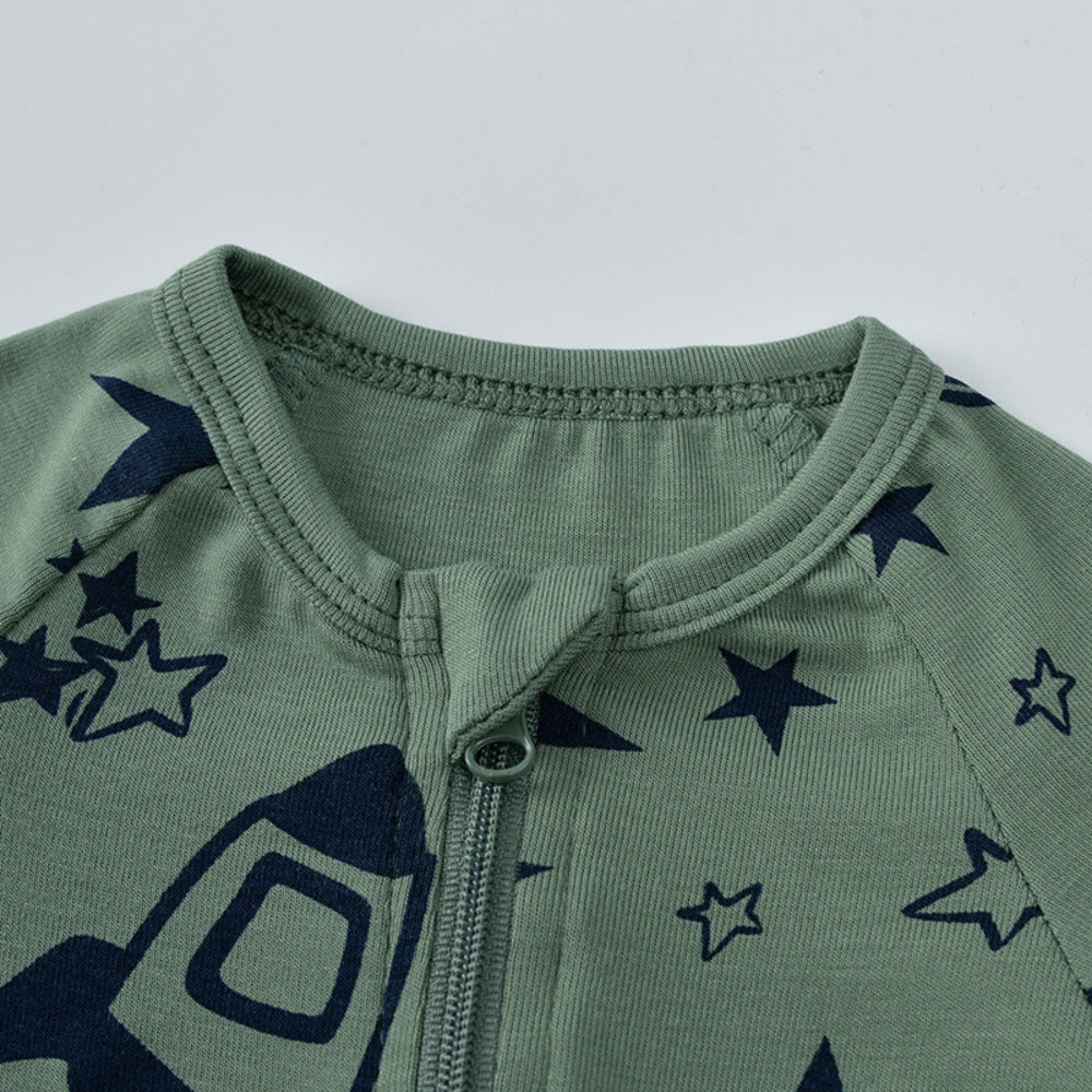 Grenouillère bébé à imprimés amusants