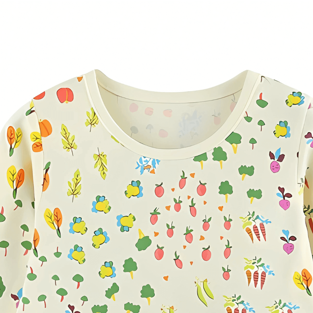 Girls Garden Treasure Long Sleeve Dress With Bunny Love