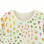 Girls Garden Treasure Long Sleeve Dress With Bunny Love