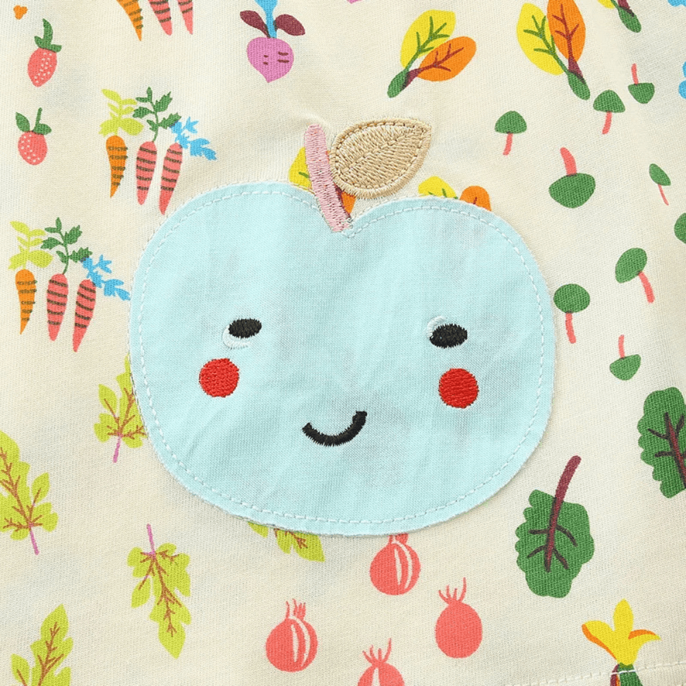 Girls Garden Treasure Long Sleeve Dress With Bunny Love