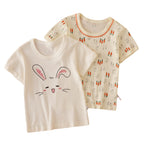 Ensemble de t-shirts imprimés adorables pour filles