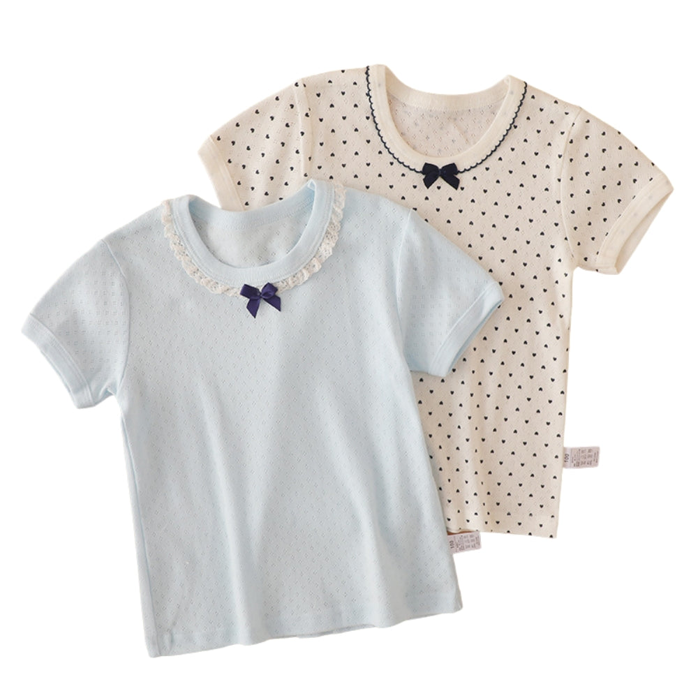 Ensemble de t-shirts imprimés adorables pour filles