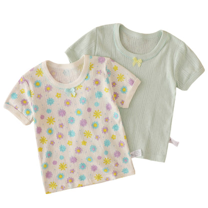 Girls Adorable Printed T-Shirt Set