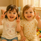 Ensemble de t-shirts imprimés adorables pour filles