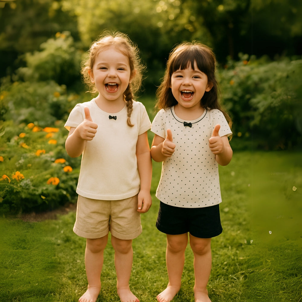 Ensemble de t-shirts imprimés adorables pour filles