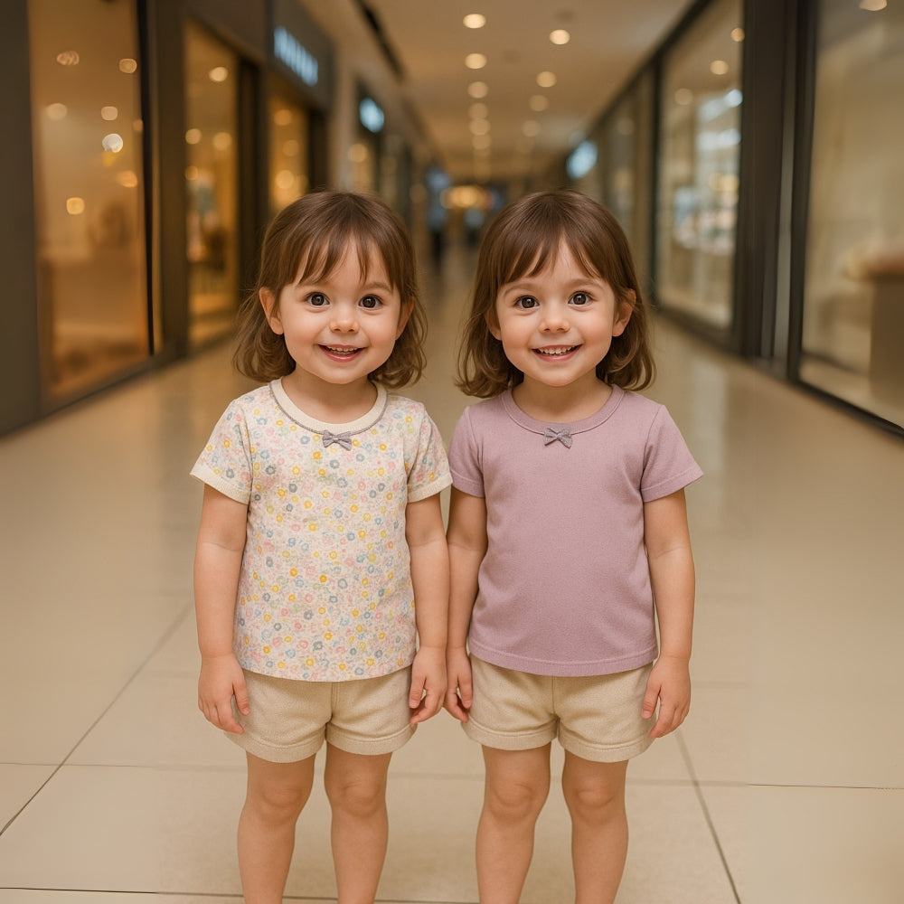 Ensemble de t-shirts imprimés adorables pour filles