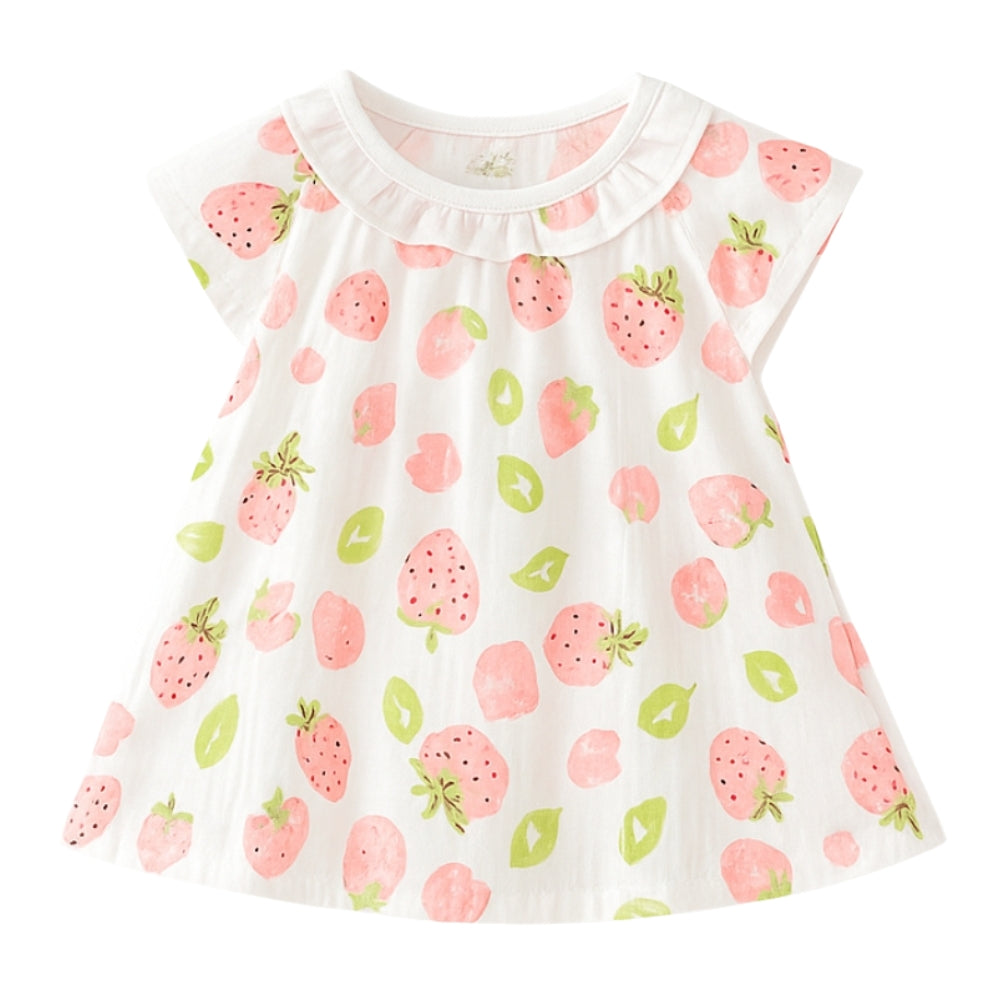 Robe d'été à manches courtes pour filles