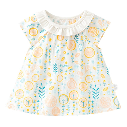 Girls Cap Sleeves Summer Dress