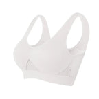 Soutien-gorge de sport ajouré pour femme M-6XL, idéal pour le fitness, le yoga, la course à pied et la salle de gym. Rembourré, push-up, sans coutures. Débardeur athlétique. 