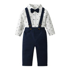 Handsome Baby Boy Bow Tie and Suspenders Set