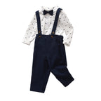 Handsome Baby Boy Bow Tie and Suspenders Set
