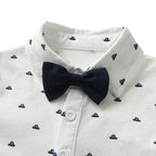 Handsome Baby Boy Bow Tie and Suspenders Set