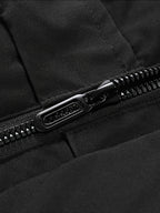 Veste – Mi-longue à capuche, mélange de polyester et doublure chaude