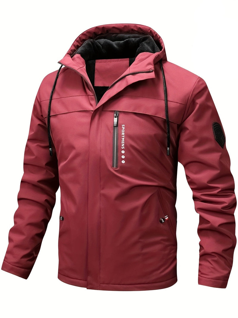 Jacket - Hooded Polyester Blend & Easy Zip Front Warmth