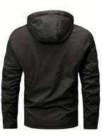 Jacket - Hooded Polyester Blend & Easy Zip Front Warmth