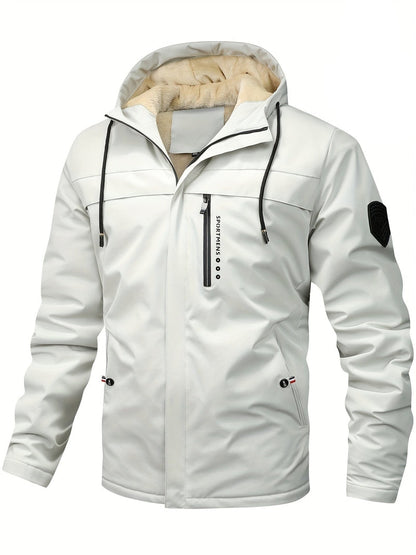 Jacket - Hooded Polyester Blend & Easy Zip Front Warmth