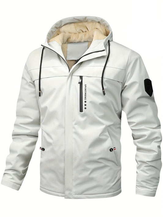 Jacket - Hooded Polyester Blend & Easy Zip Front Warmth