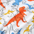 Ensemble T-shirt et short dinosaure sauvage
