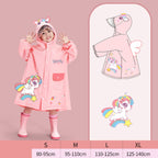 Imperméable à capuche pour enfants avec personnage 3D