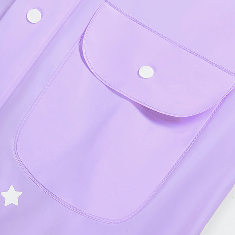 Imperméable à capuche imprimé dessin animé pour enfants