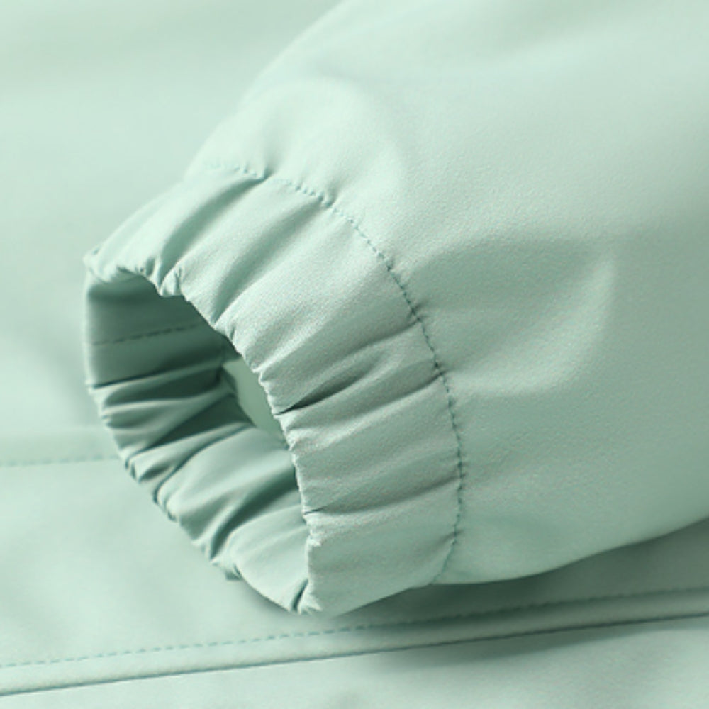 Imperméable à capuche pour enfants à blocs de couleur