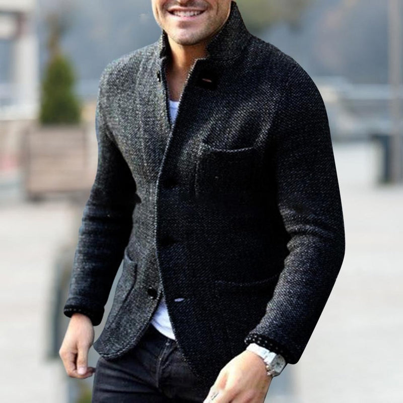 Gilet en maille de laine mélangée - Boutonné sur le devant et à plusieurs épaisseurs