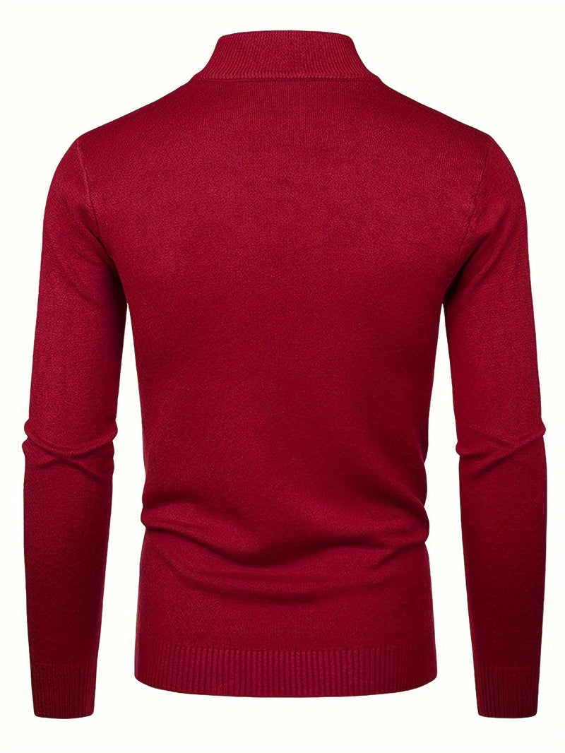 Knit Top - Slim Fit Long Sleeve & Warm Flexible Shape