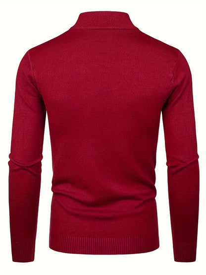 Knit Top - Slim Fit Long Sleeve & Warm Flexible Shape